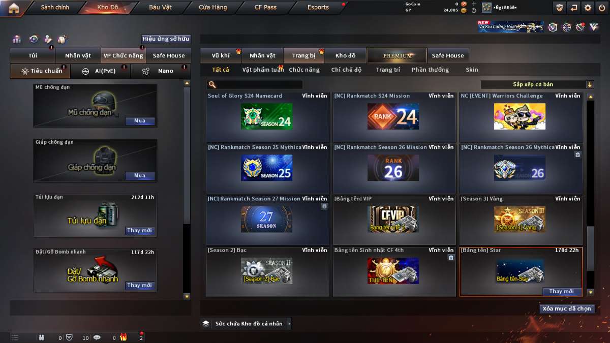 shop acc cf uy tin gia re