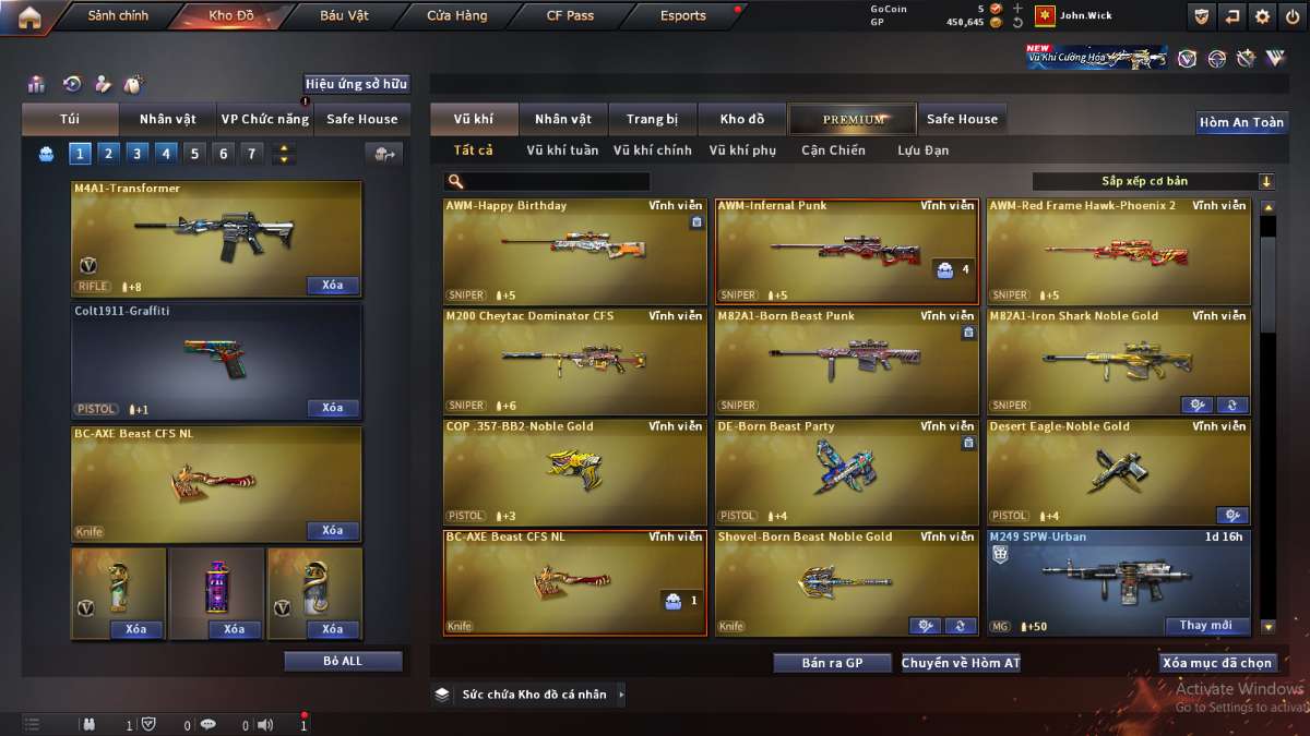 shop acc cf uy tin gia re