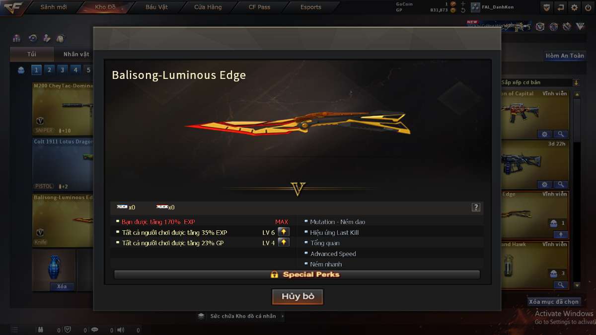 shop acc cf uy tin gia re